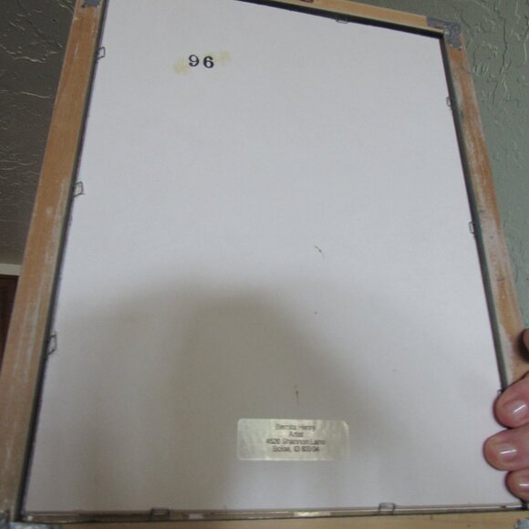 Vintage Aspen Tree Painting Signed - Picture 3 of 3